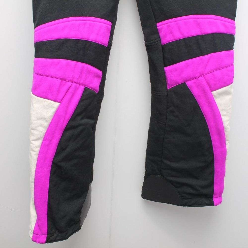 Obermeyer Ski Snow Board Pants Black Pink White Size 32 Reg